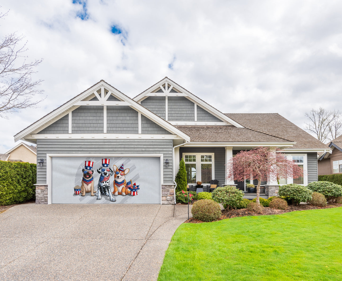 Clearance 7'H×15'W | Garage Door Cover