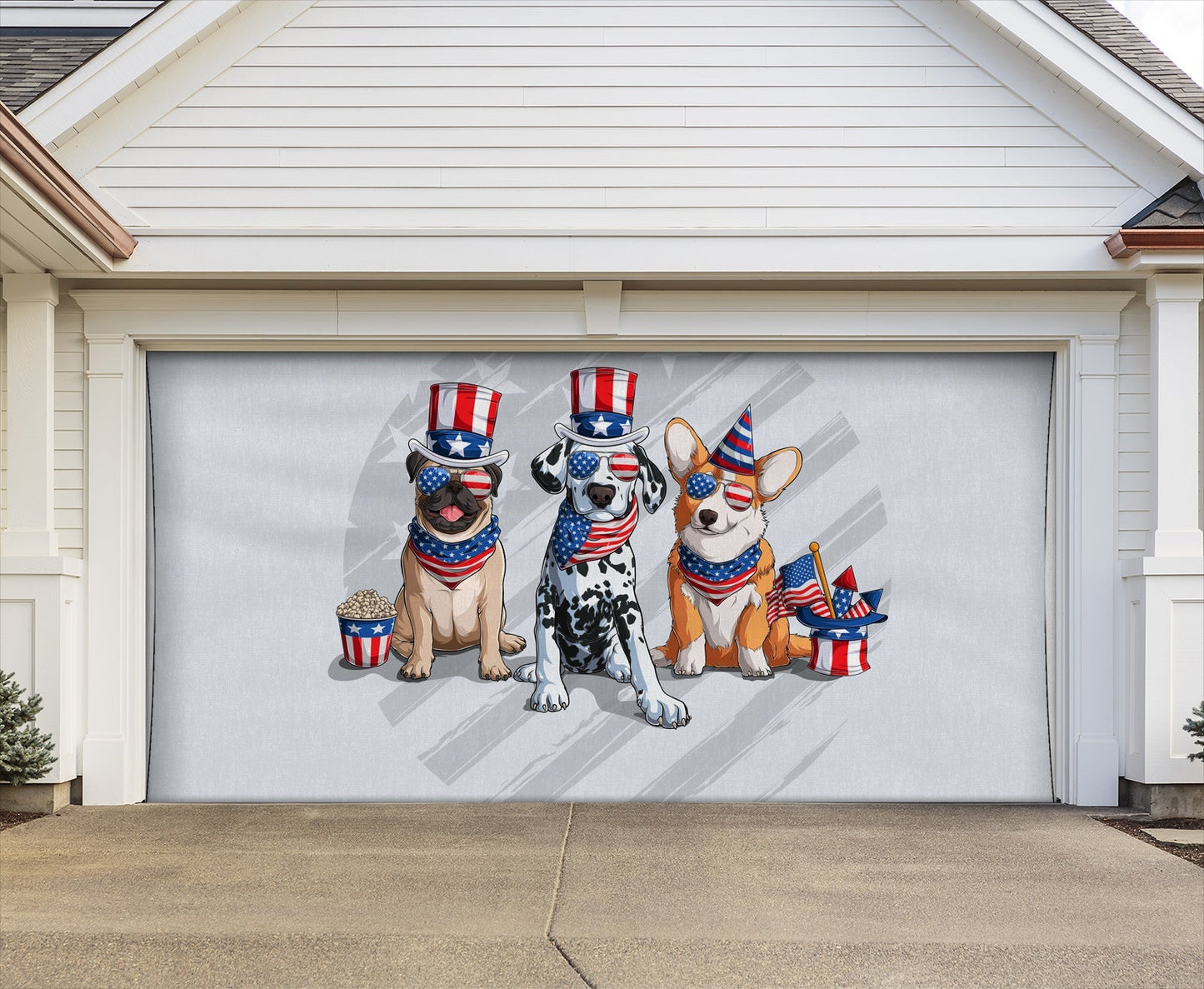 Clearance 7'H×18'W | Garage Door Cover