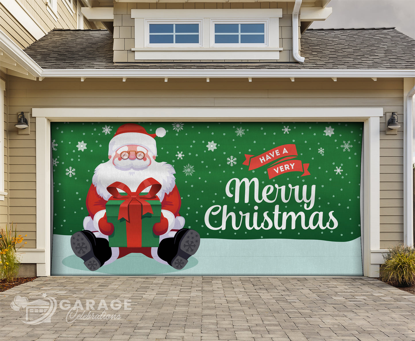 Christmas Surprise | 2-Car Garage Door Cover