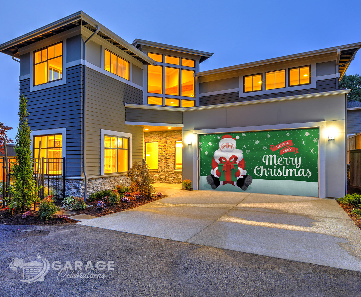 Christmas Surprise | 2-Car Garage Door Cover