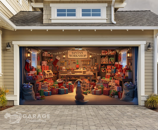 Santa Paws | Garage Door Cover