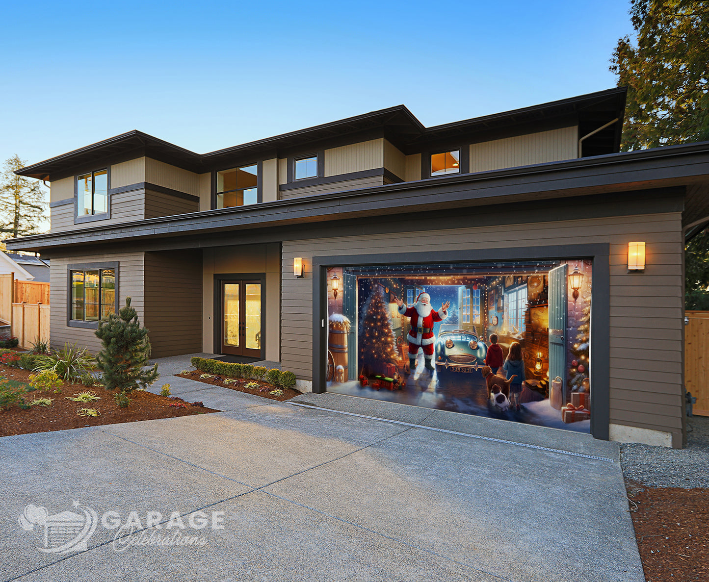 Santa's Garage | Garage Door Cover