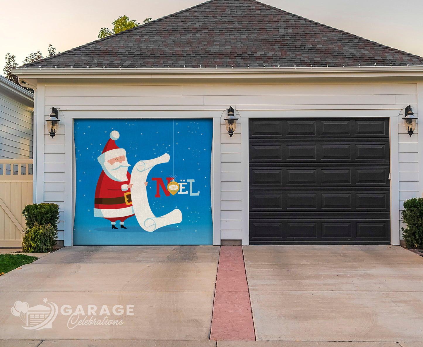 Santa's List | 1-Car Garage Door Cover