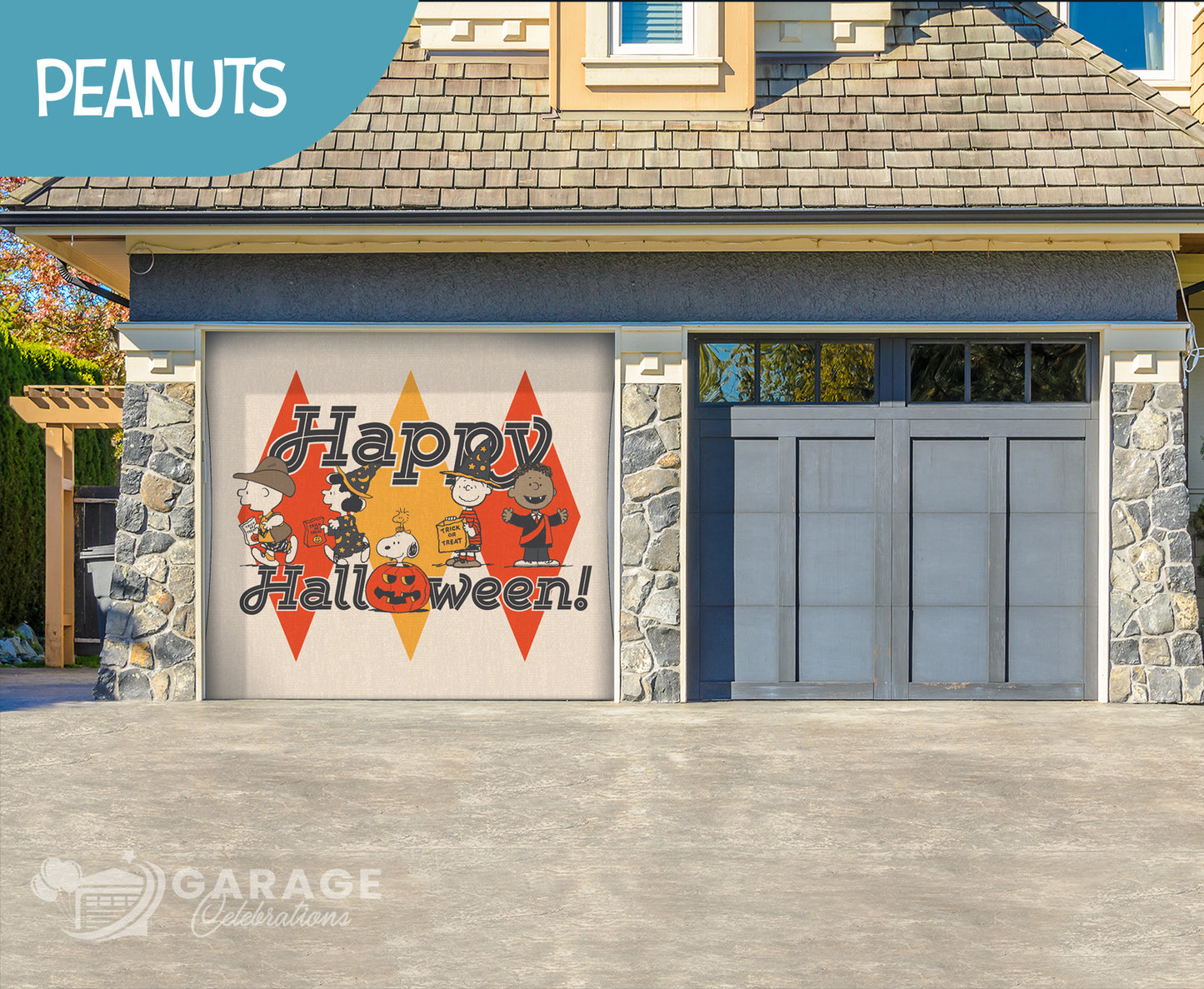 Spooktacular | 1-Car Peanuts® Garage Door Cover