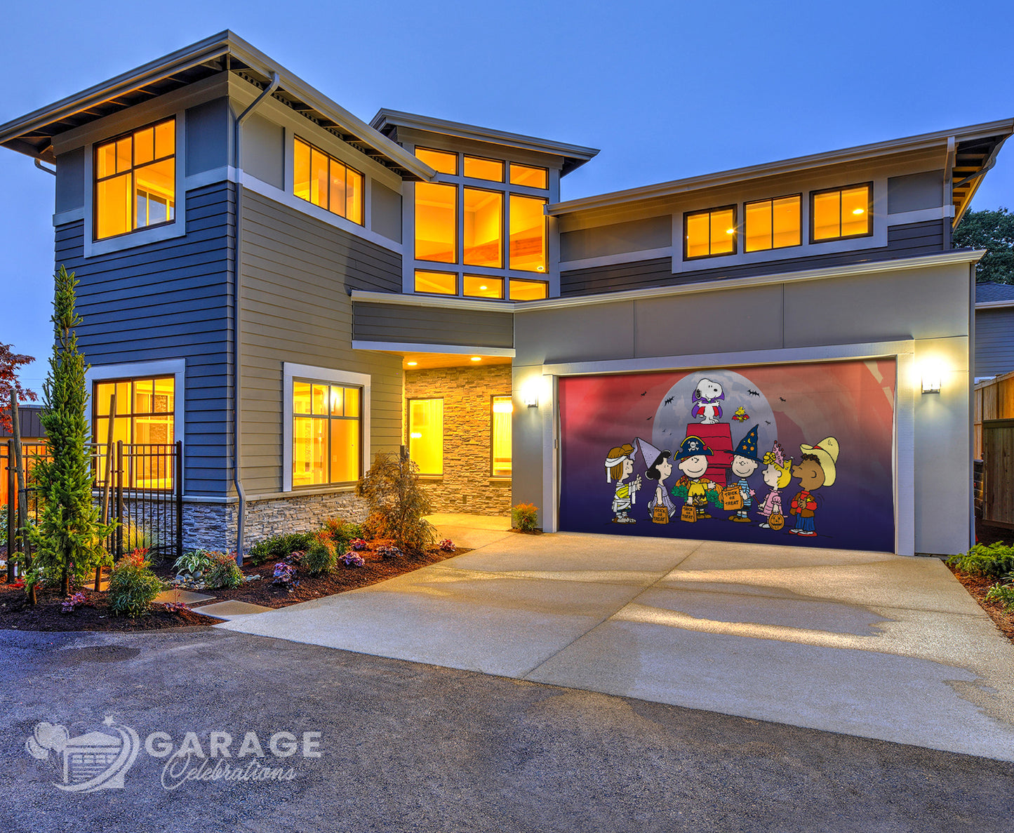 Spooky Crew | Peanuts® Garage Door Cover