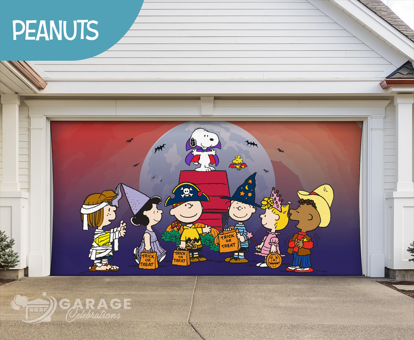 Spooky Crew | Peanuts® Garage Door Cover