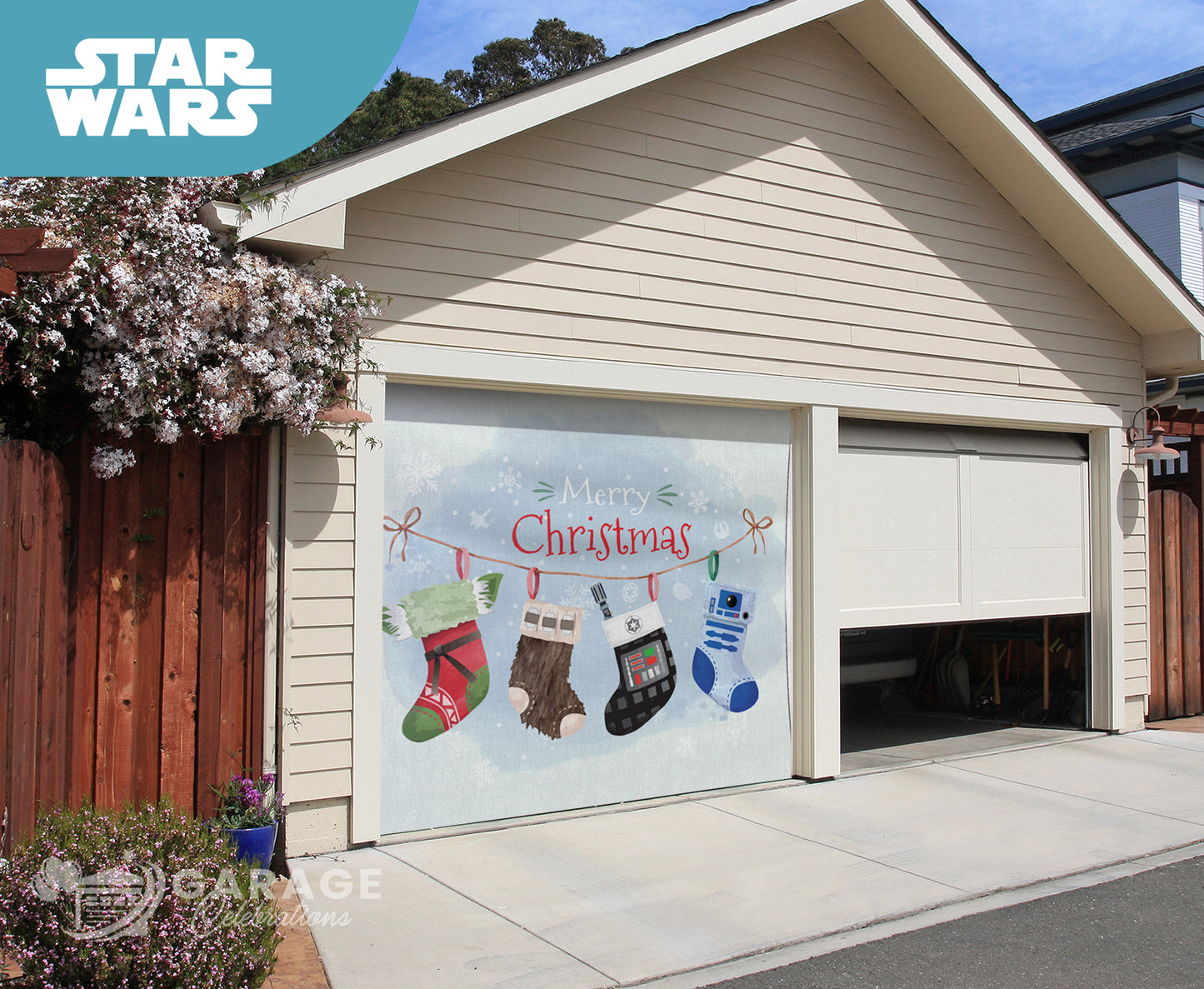 Star Wars Stockings | 1-Car Star Wars™ Garage Door Cover