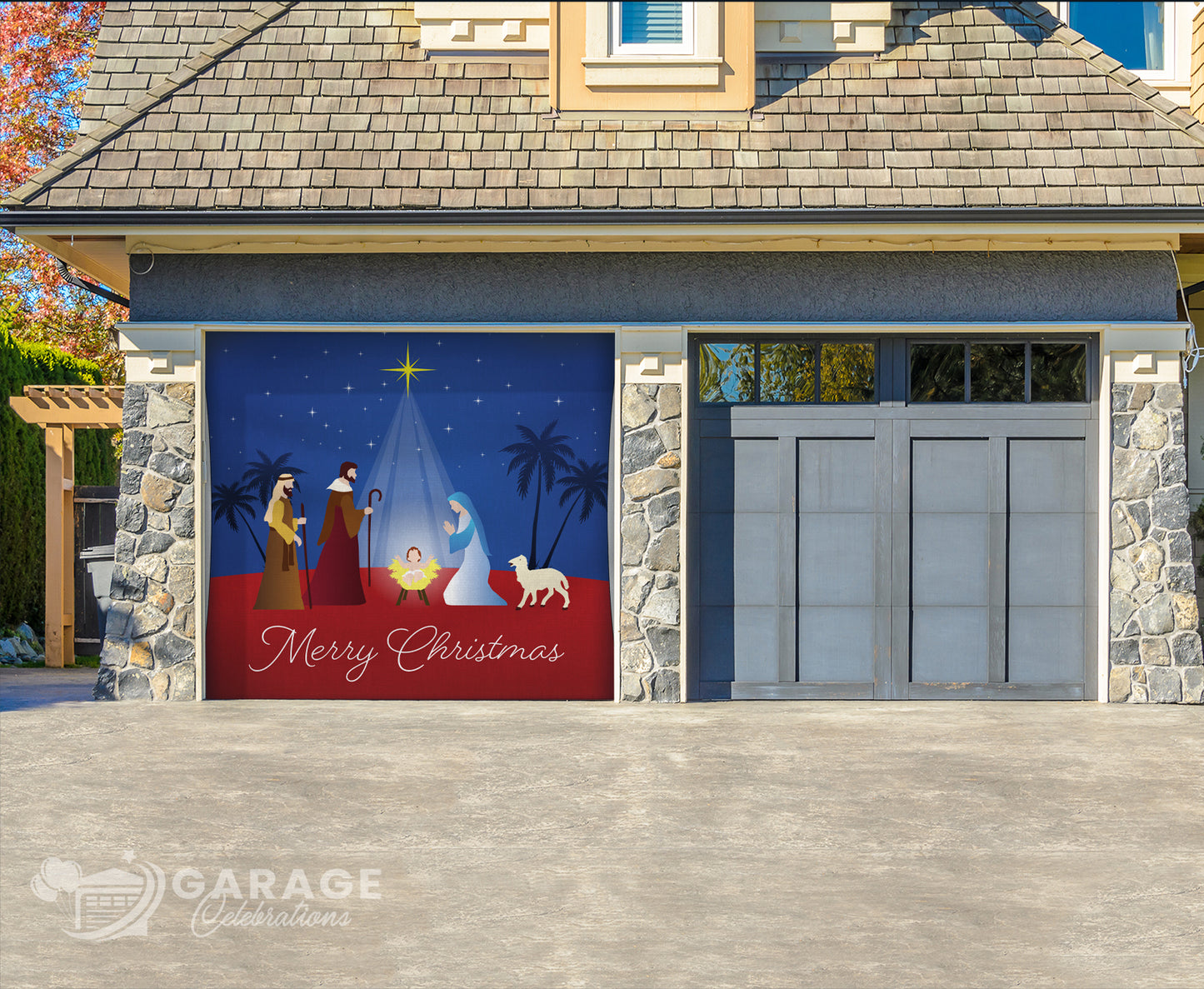 Star of Bethlehem | 1-Car Garage Door Cover
