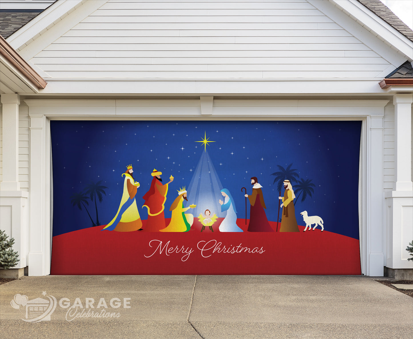 Star of Bethlehem | 2-Car Garage Door Cover