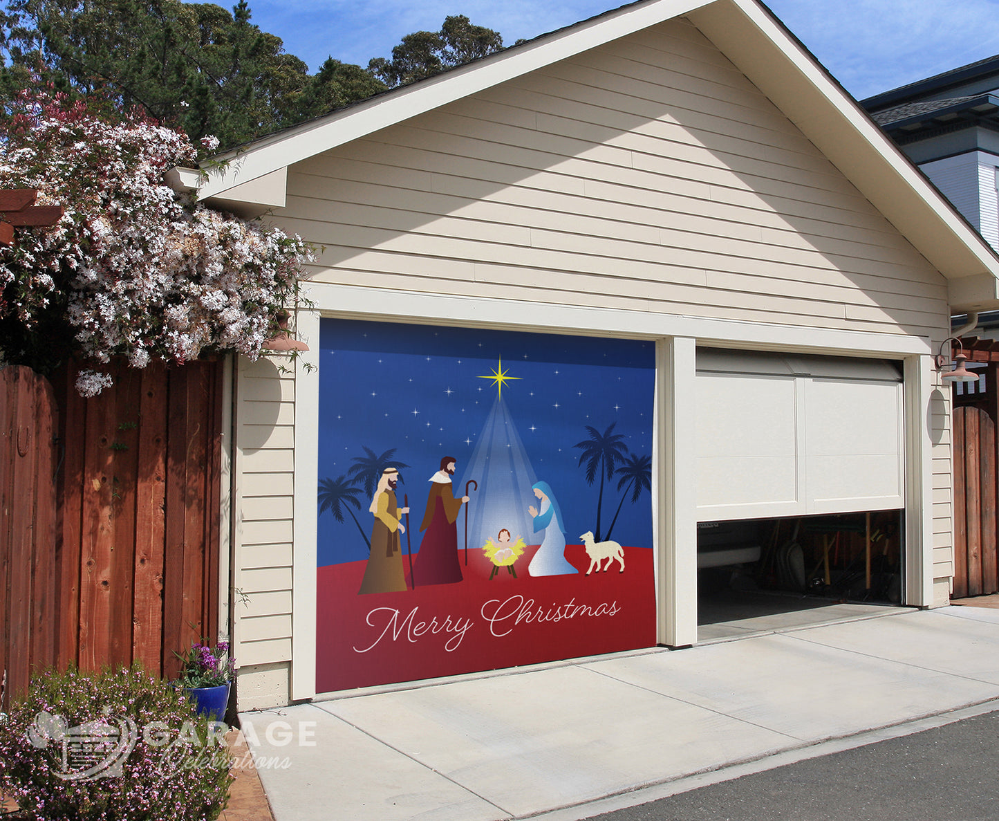 Star of Bethlehem | 1-Car Garage Door Cover