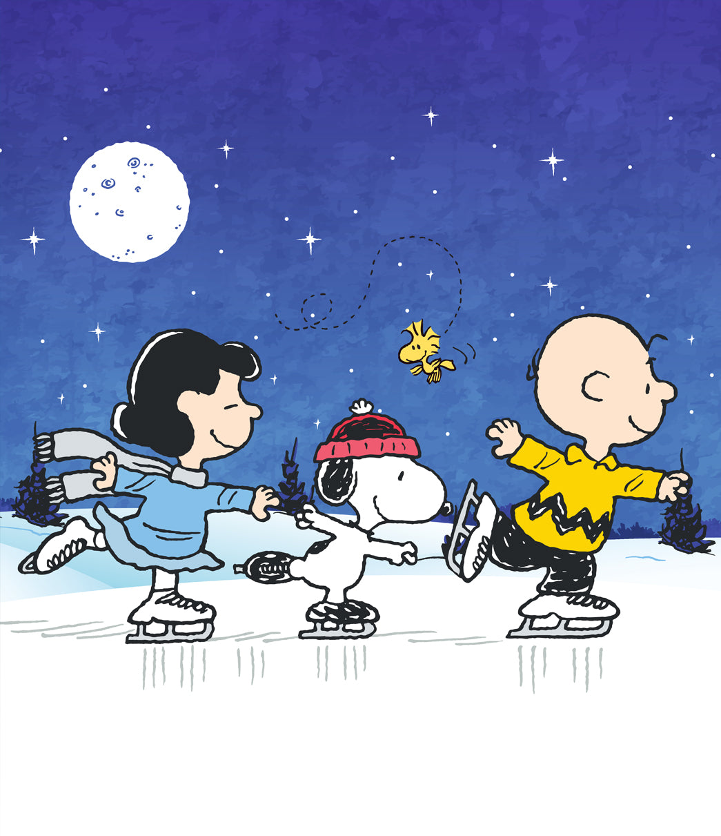 Starlit Skate | 1-Car Peanuts® Garage Door Cover