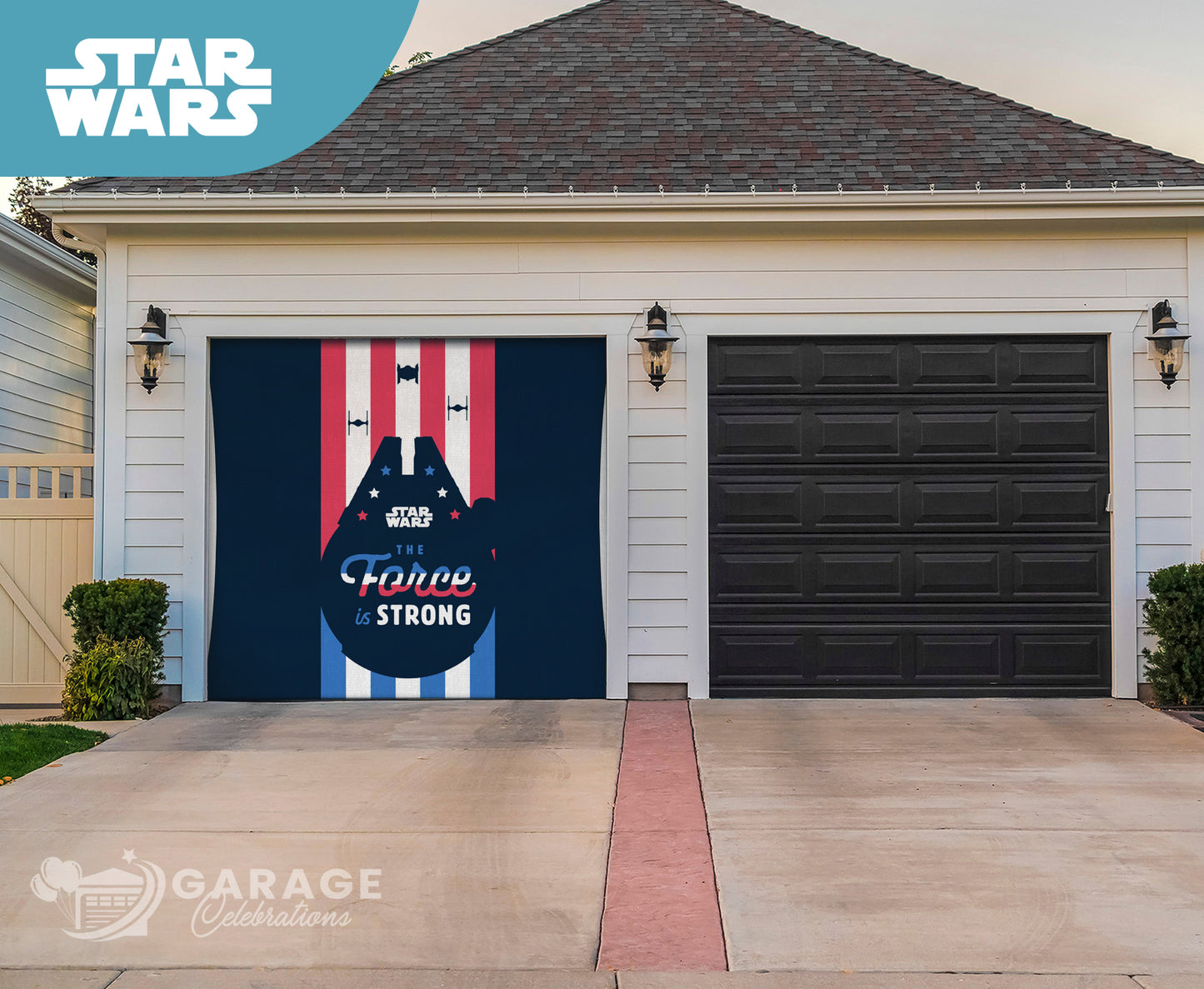 The Force Is Strong | 1-Car Star Wars™ Garage Door Cover