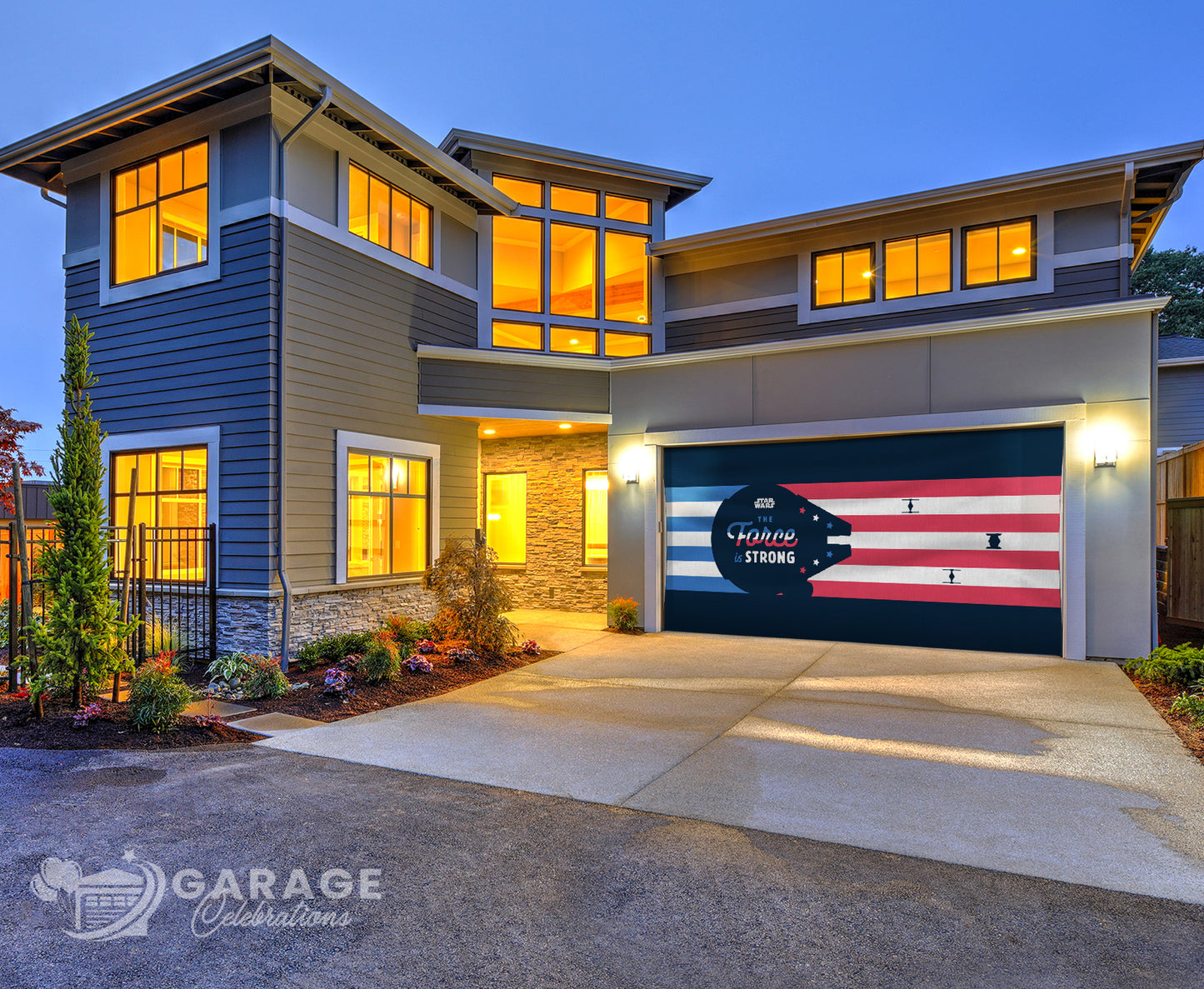 The Force Is Strong | 2-Car Star Wars™ Garage Door Cover