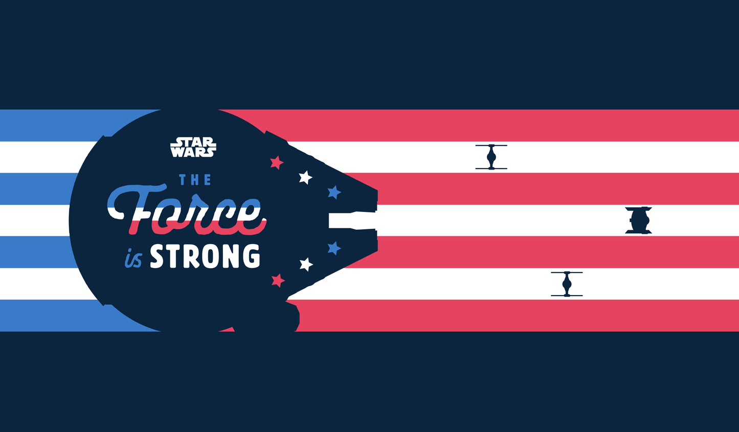 The Force Is Strong | 2-Car Star Wars™ Garage Door Cover