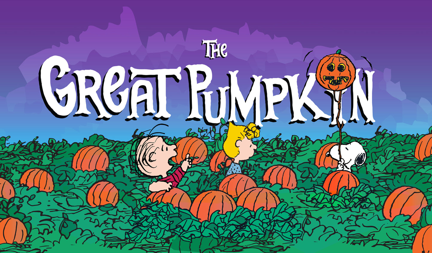 The Great Pumpkin | 2-Car Peanuts® Garage Door Cover