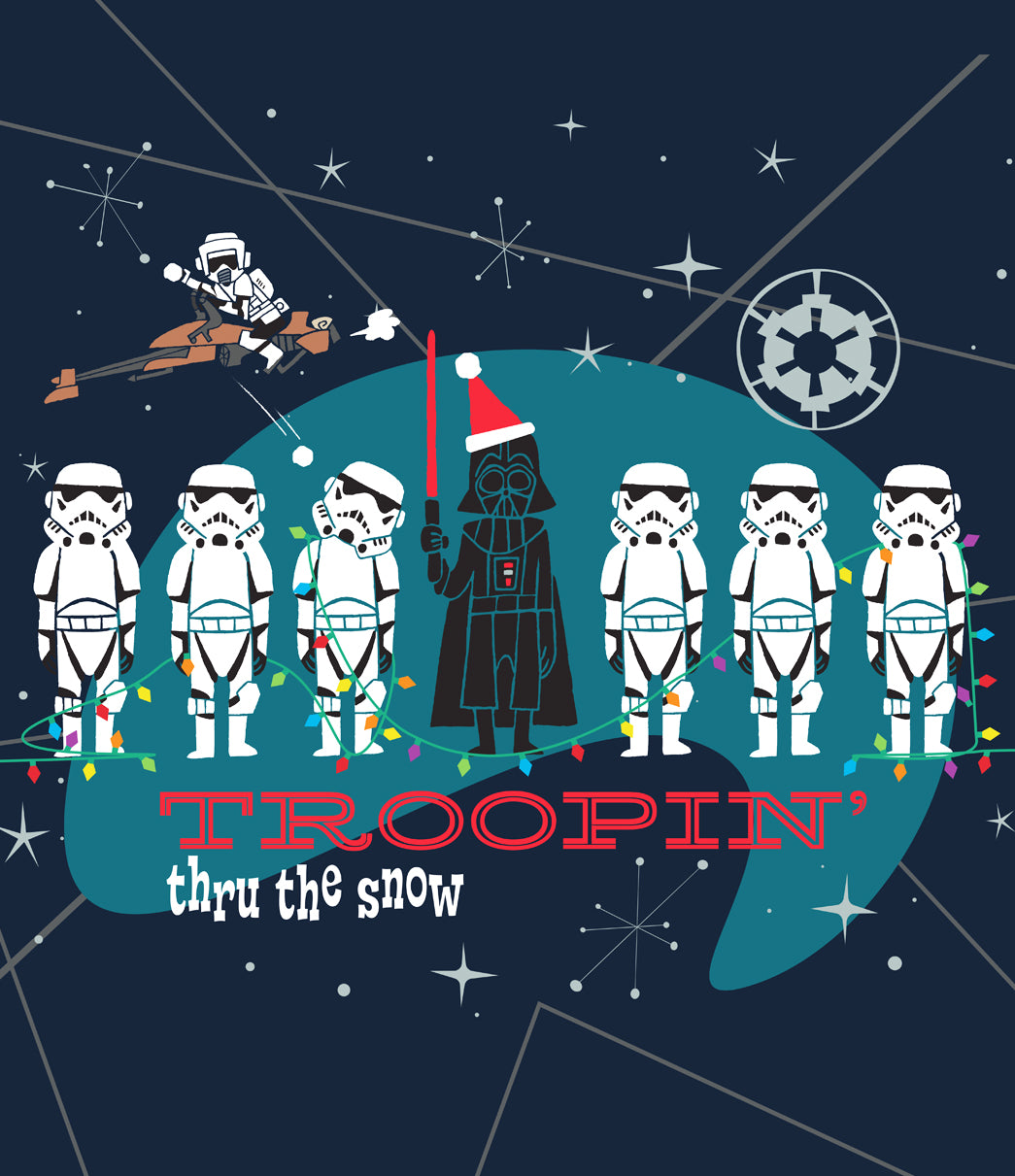 Troopin' Thru The Snow | 1-Car Star Wars™ Garage Door Cover