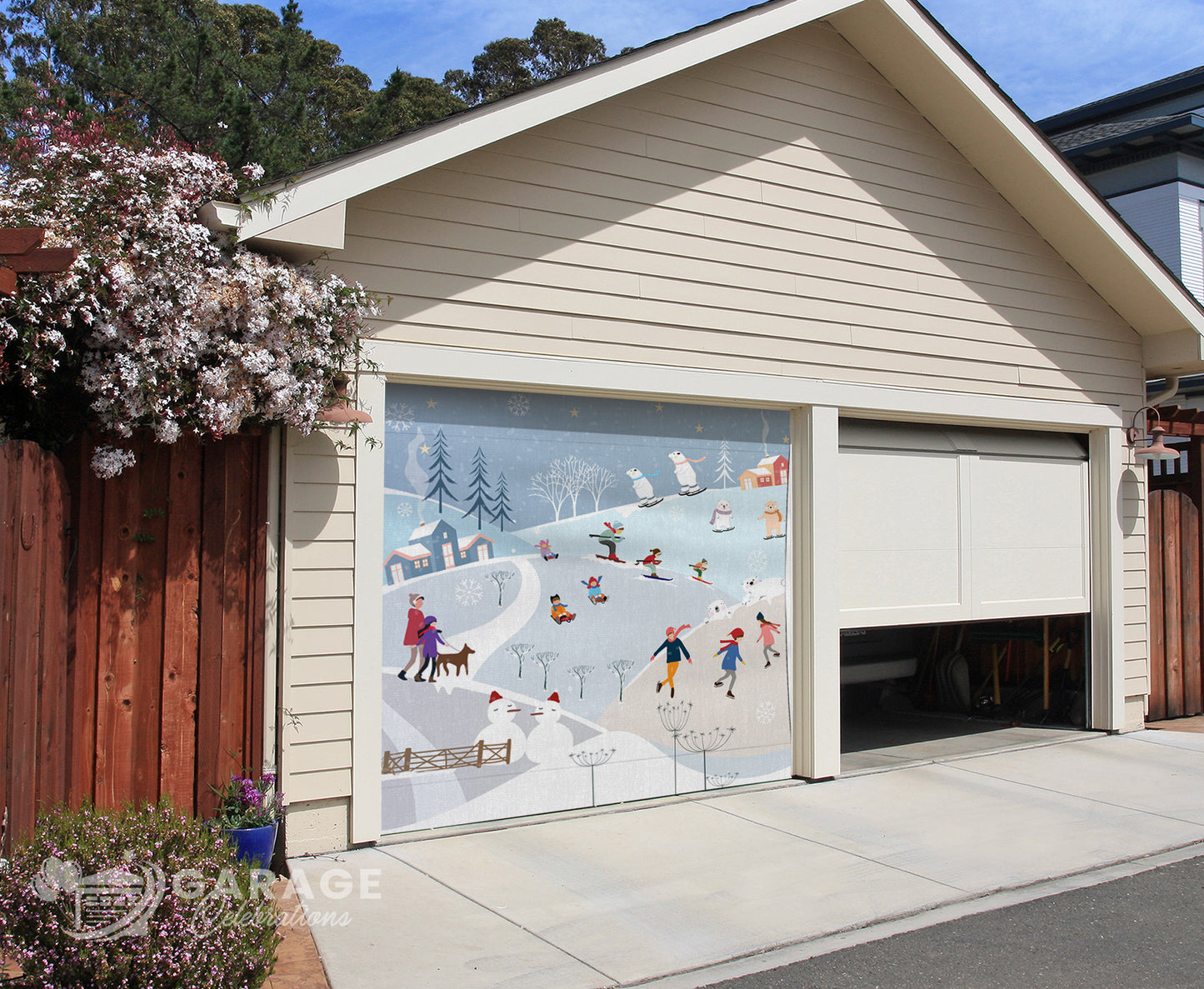 Clearance 8'H×8'W | Garage Door Cover