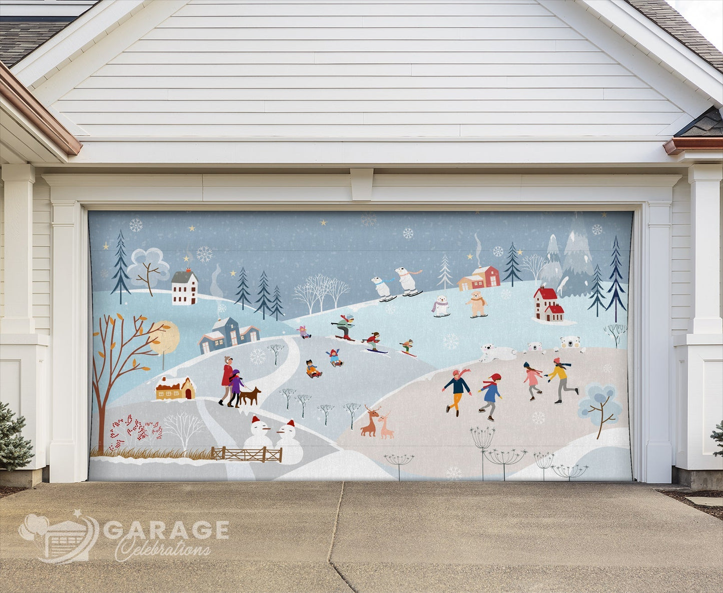 Clearance 7'H×18'W | Garage Door Cover
