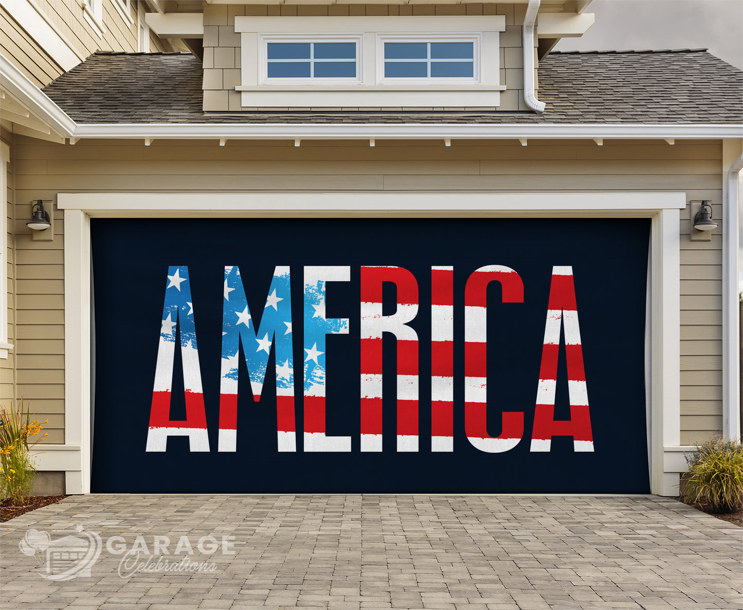 America | 2-Car Garage Door Cover