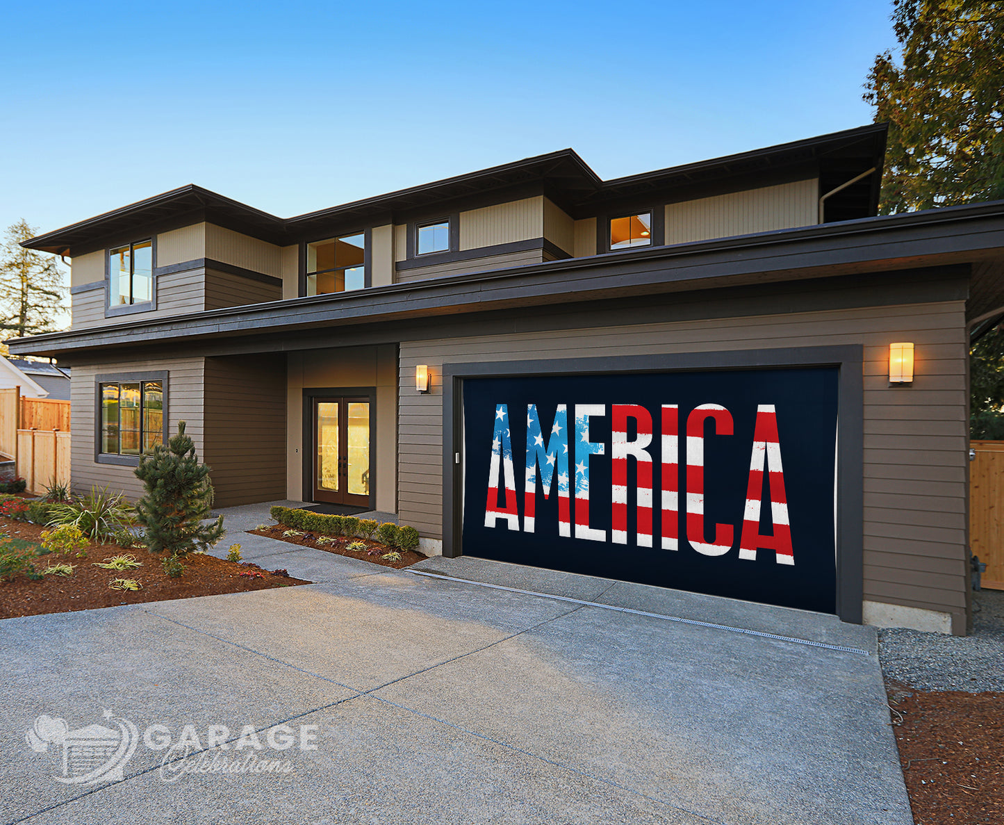 America | 2-Car Garage Door Cover