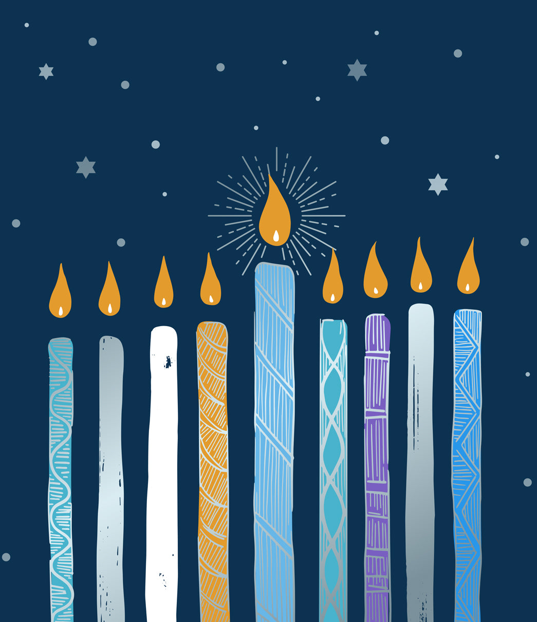 Happy Hanukkah | 1-Car Garage Door Cover
