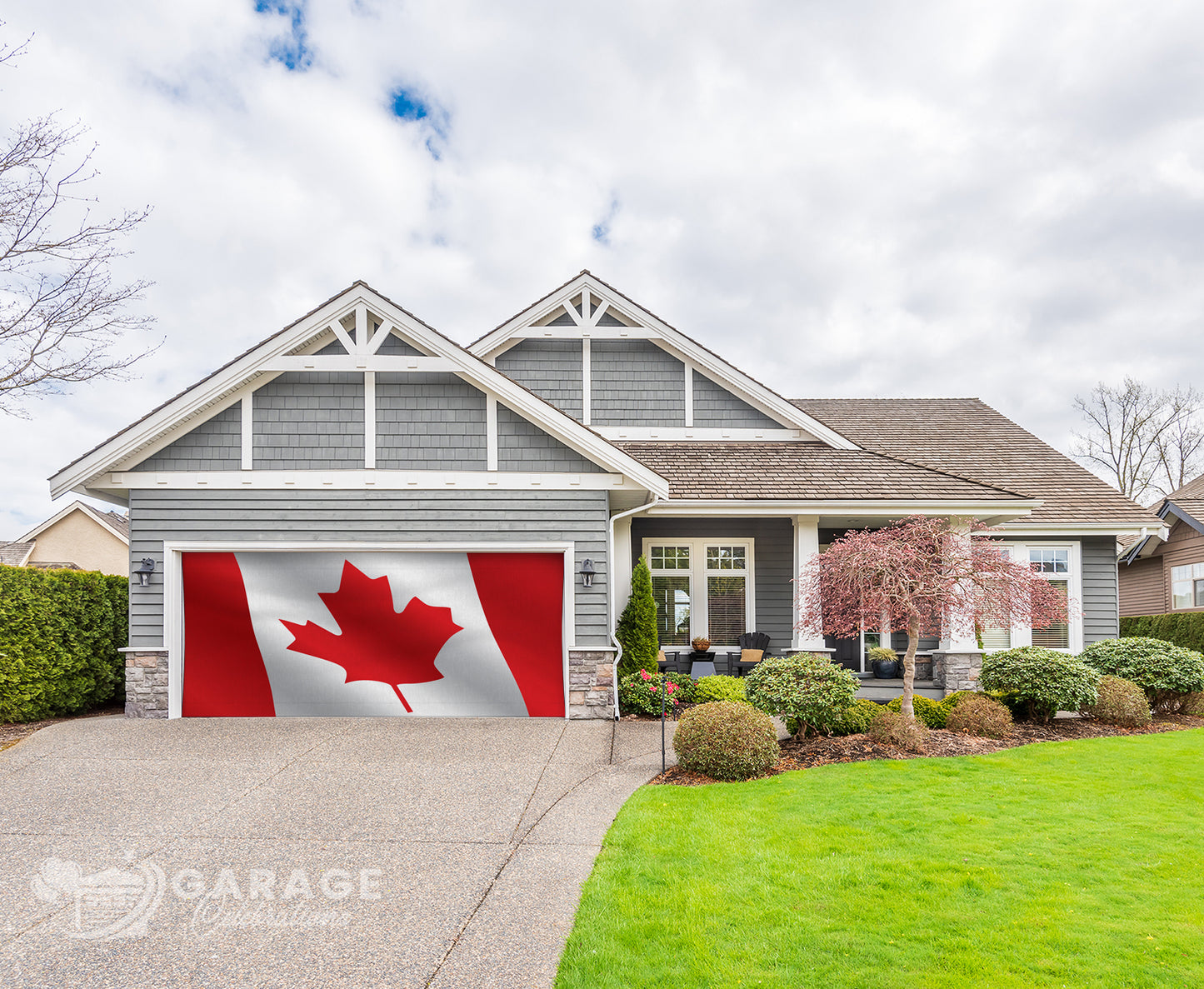 Canadian Flag | 2-Car Garage Door Cover