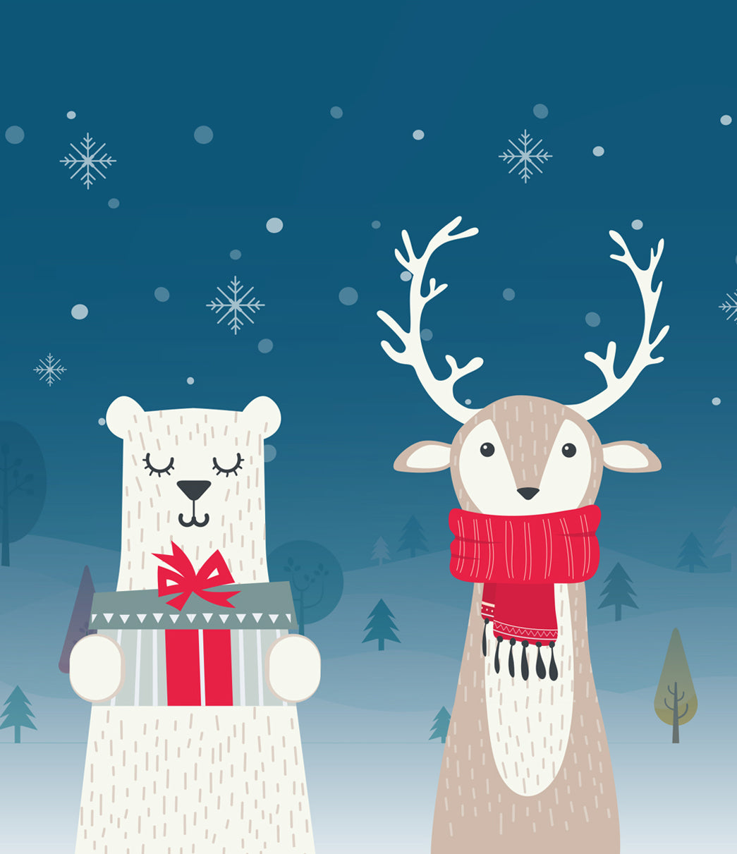 Christmas Critters | 1-Car Garage Door Cover