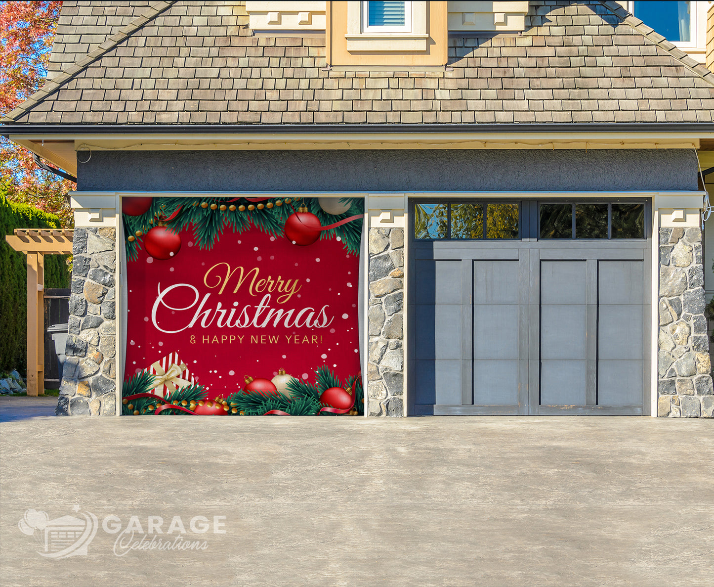 Christmas Trimmings | Garage Door Cover
