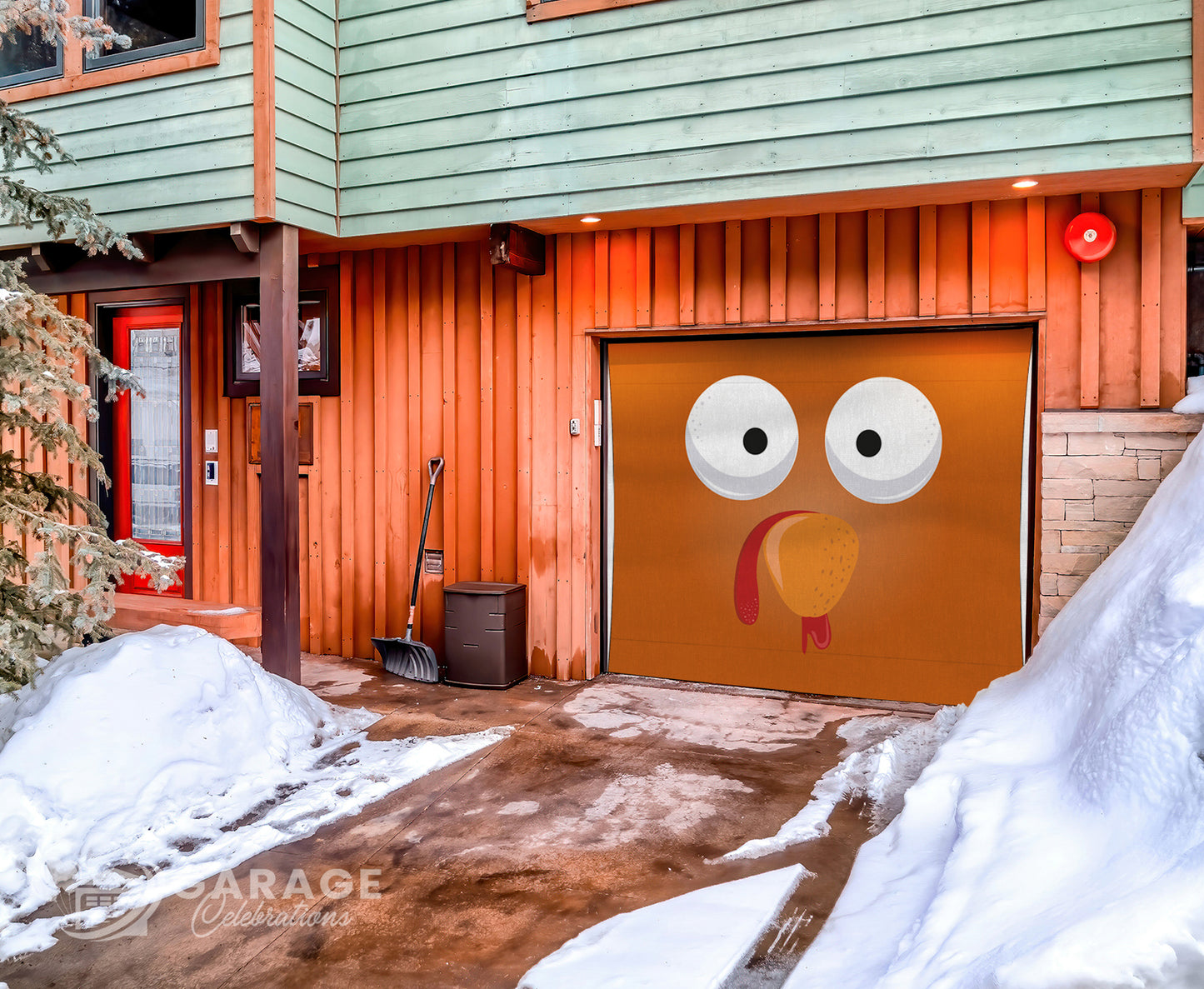 Cooked Turkey | 1-Car Garage Door Cover