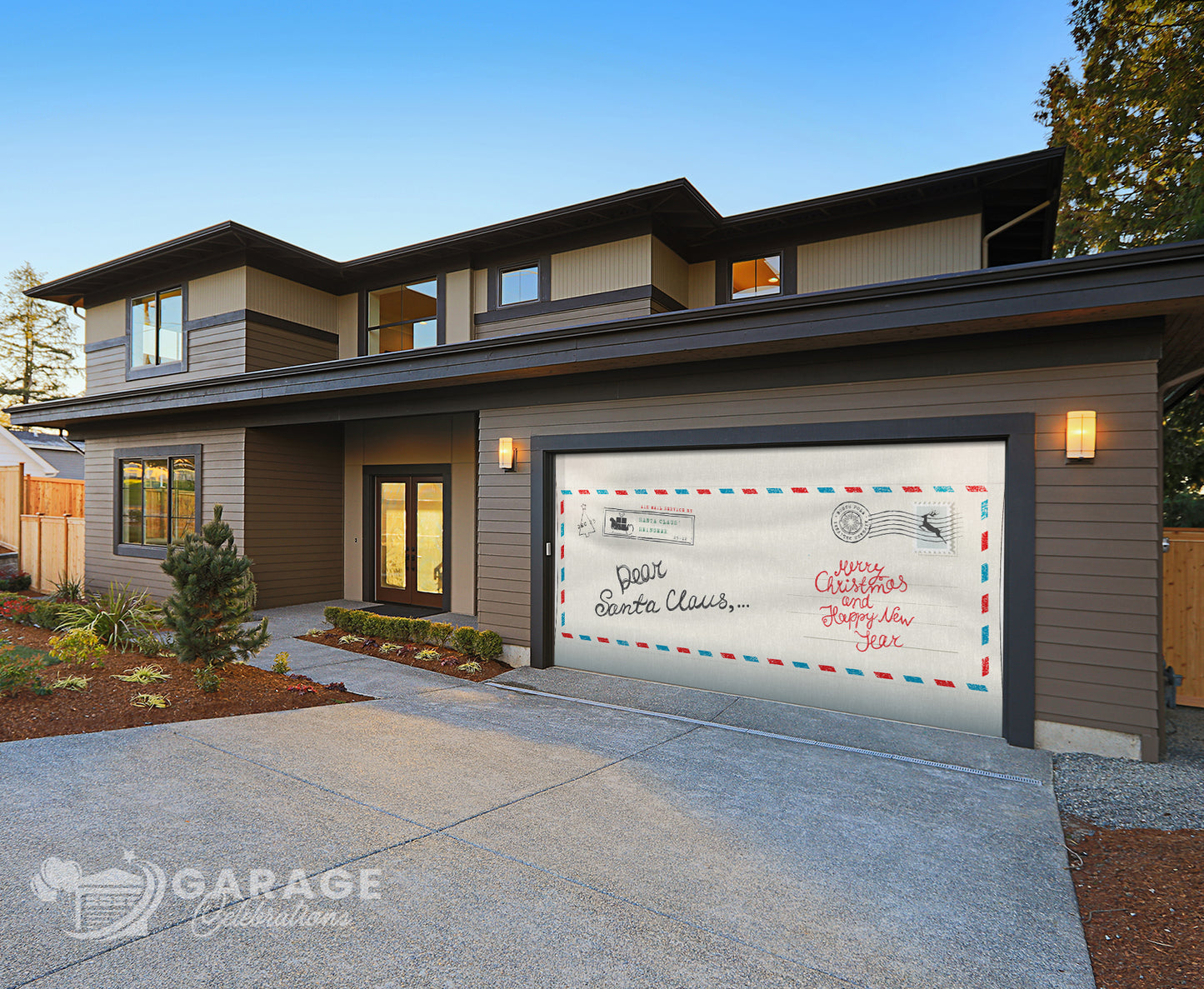 Dear Santa | 2-Car Garage Door Cover