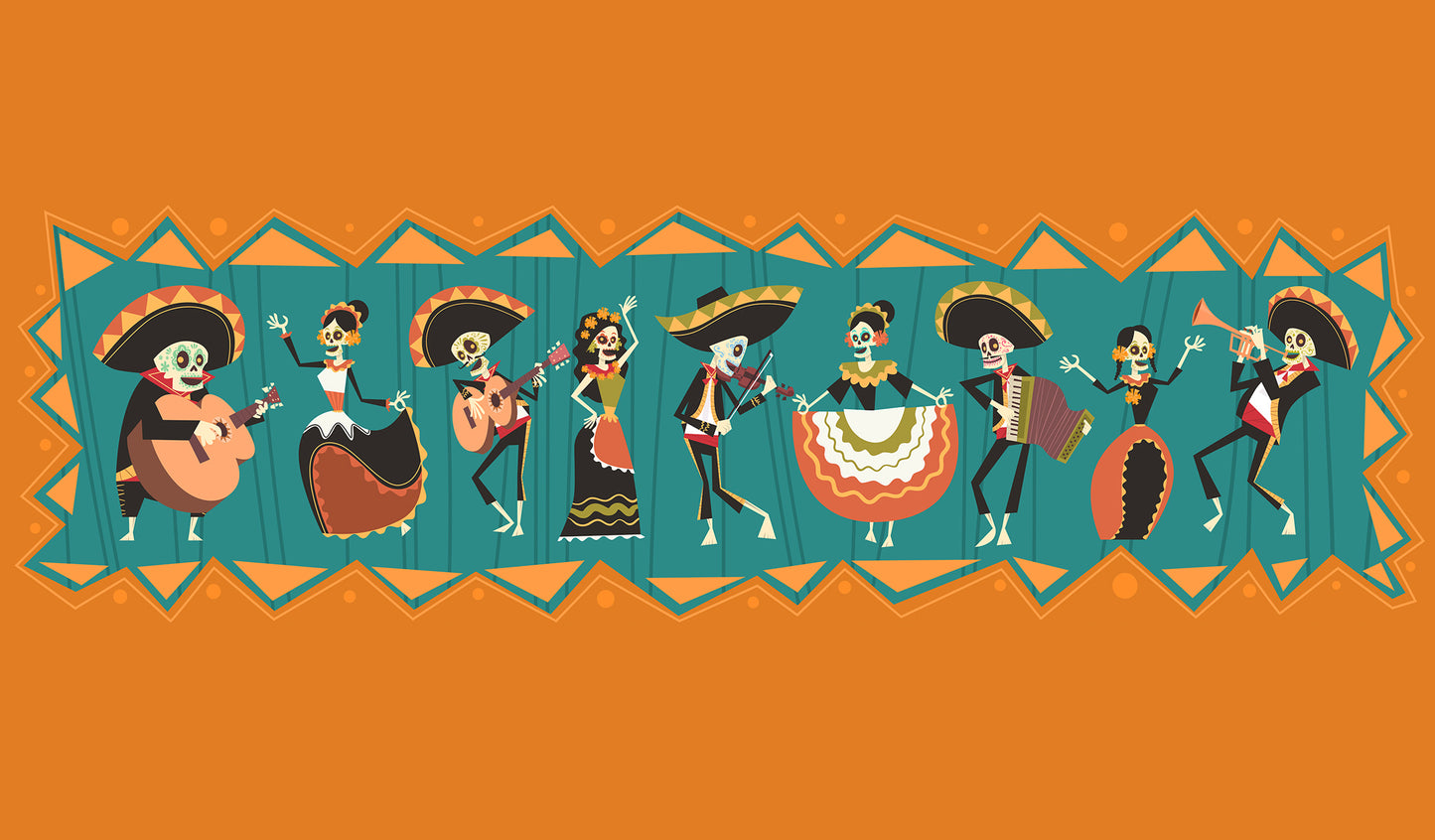 Día de los Muertos | 2-Car Garage Door Cover