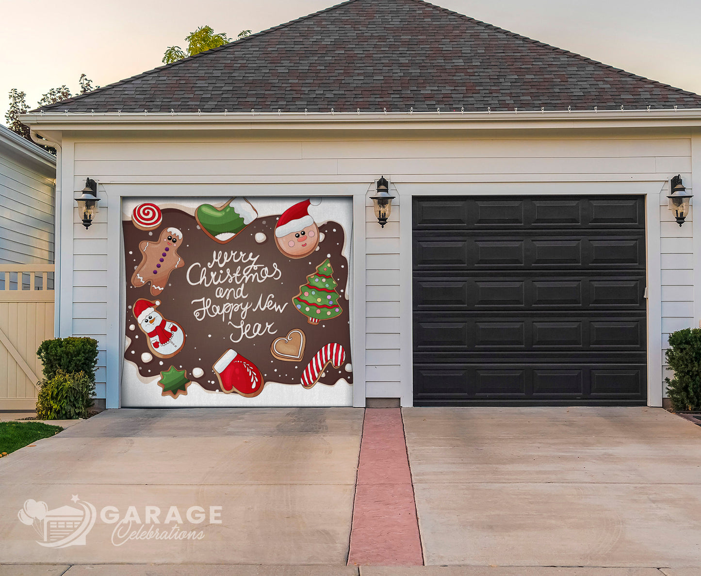 Gingerbread Christmas | 1-Car Garage Door Cover