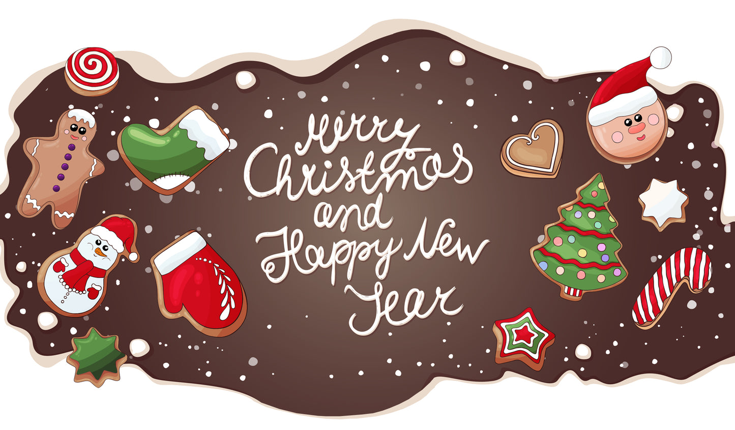 Gingerbread Christmas | 2-Car Garage Door Cover
