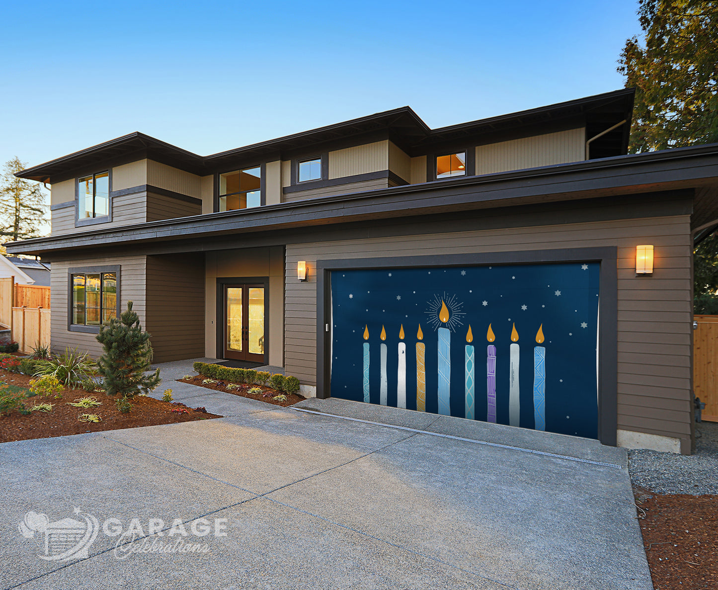 Happy Hanukkah | 2-Car Garage Door Cover