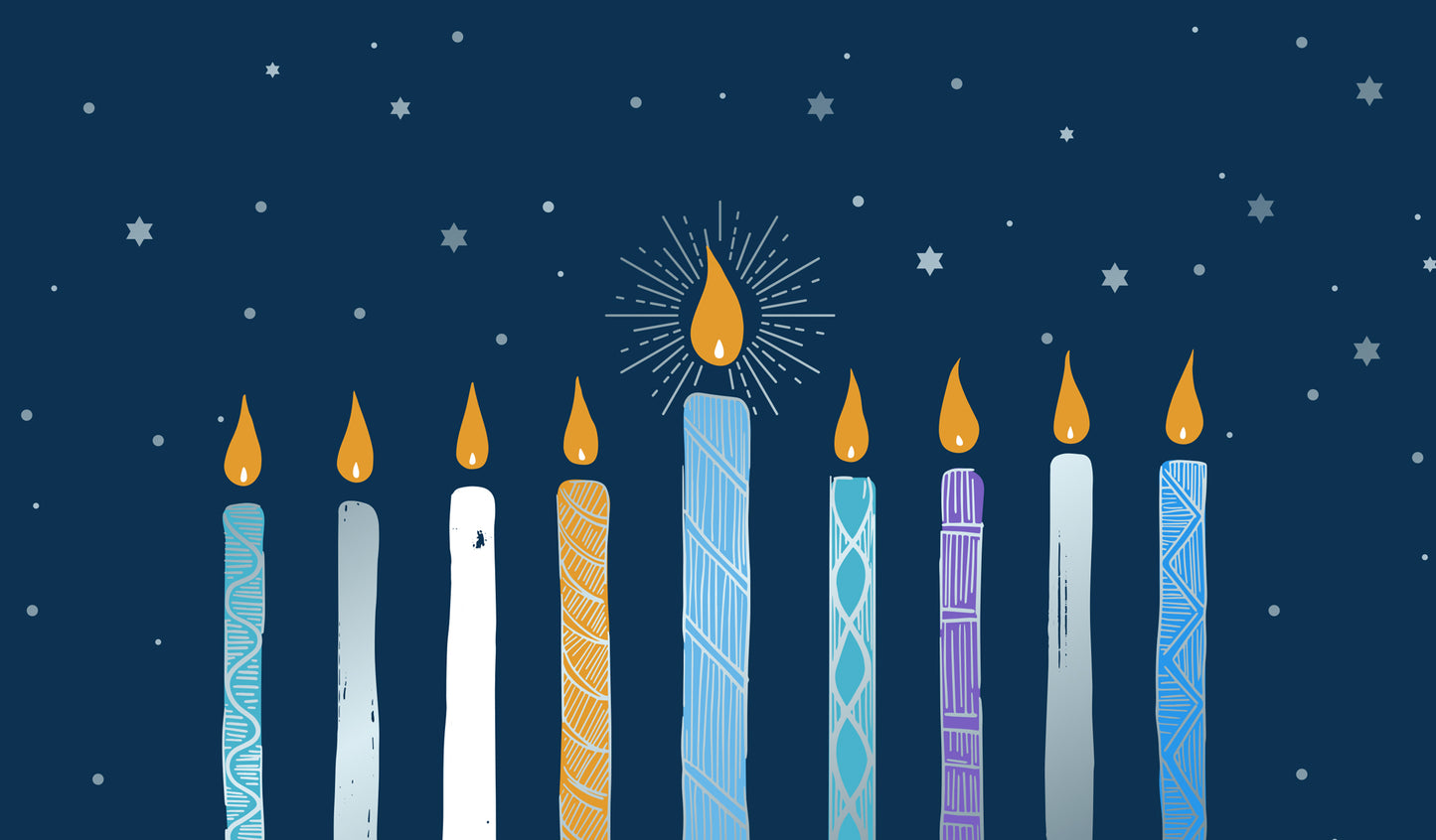 Happy Hanukkah | 2-Car Garage Door Cover