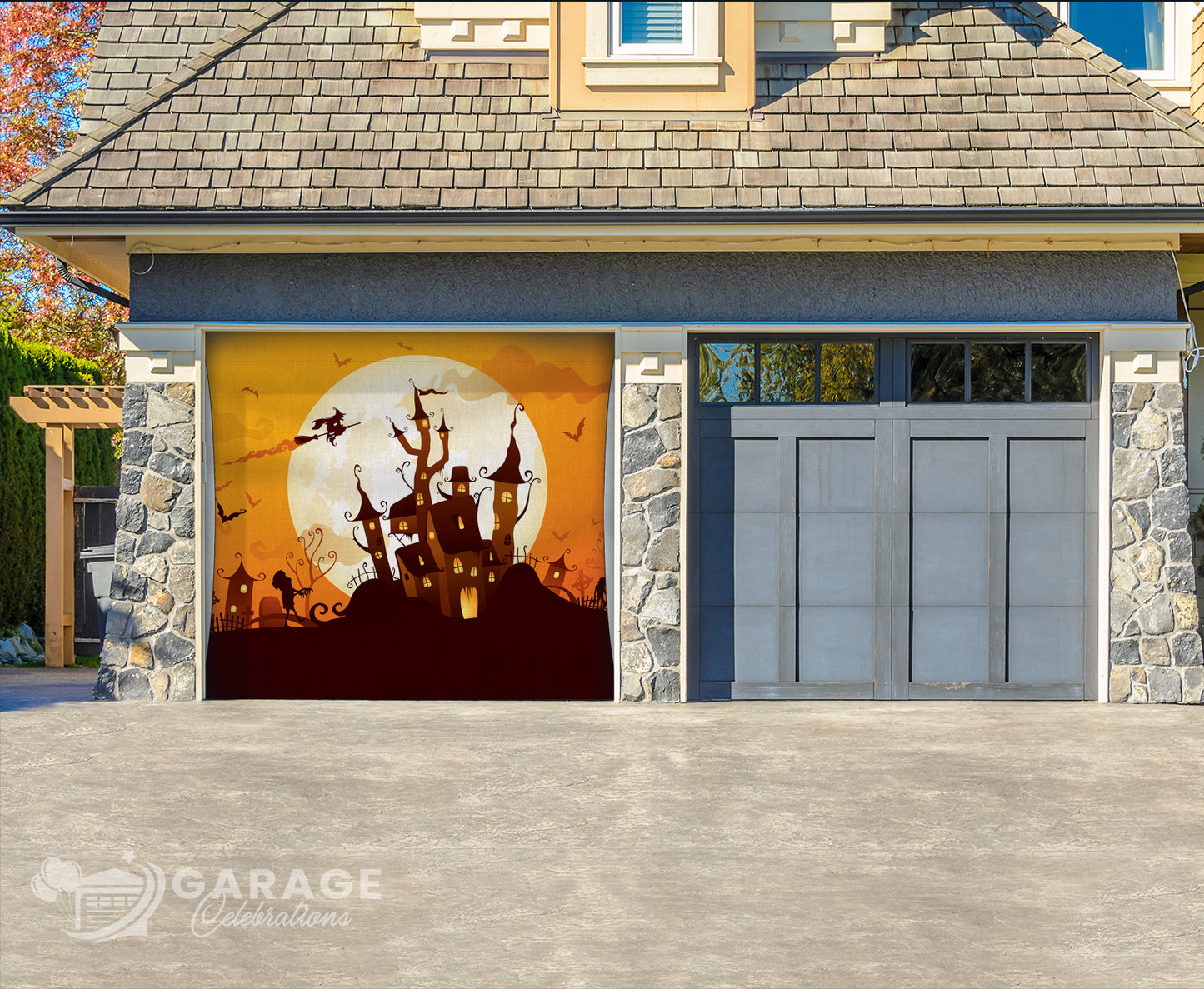 Haunted House | 1-Car Garage Door Cover