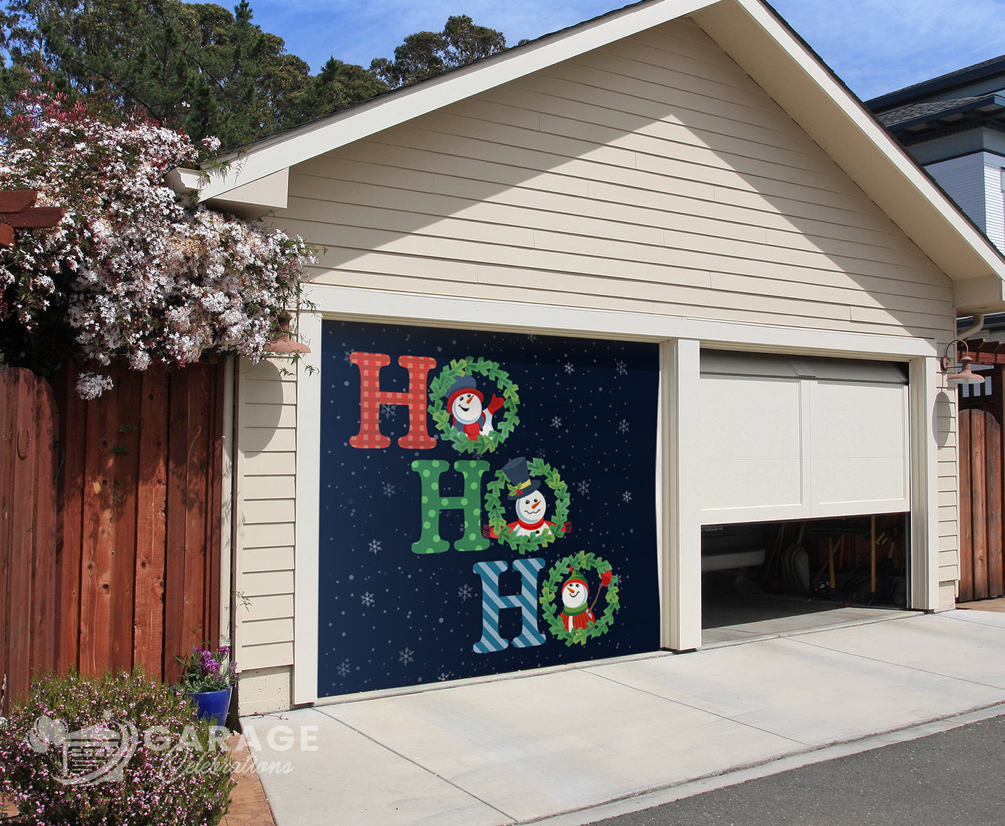 Ho Ho Ho | 1-Car Garage Door Cover
