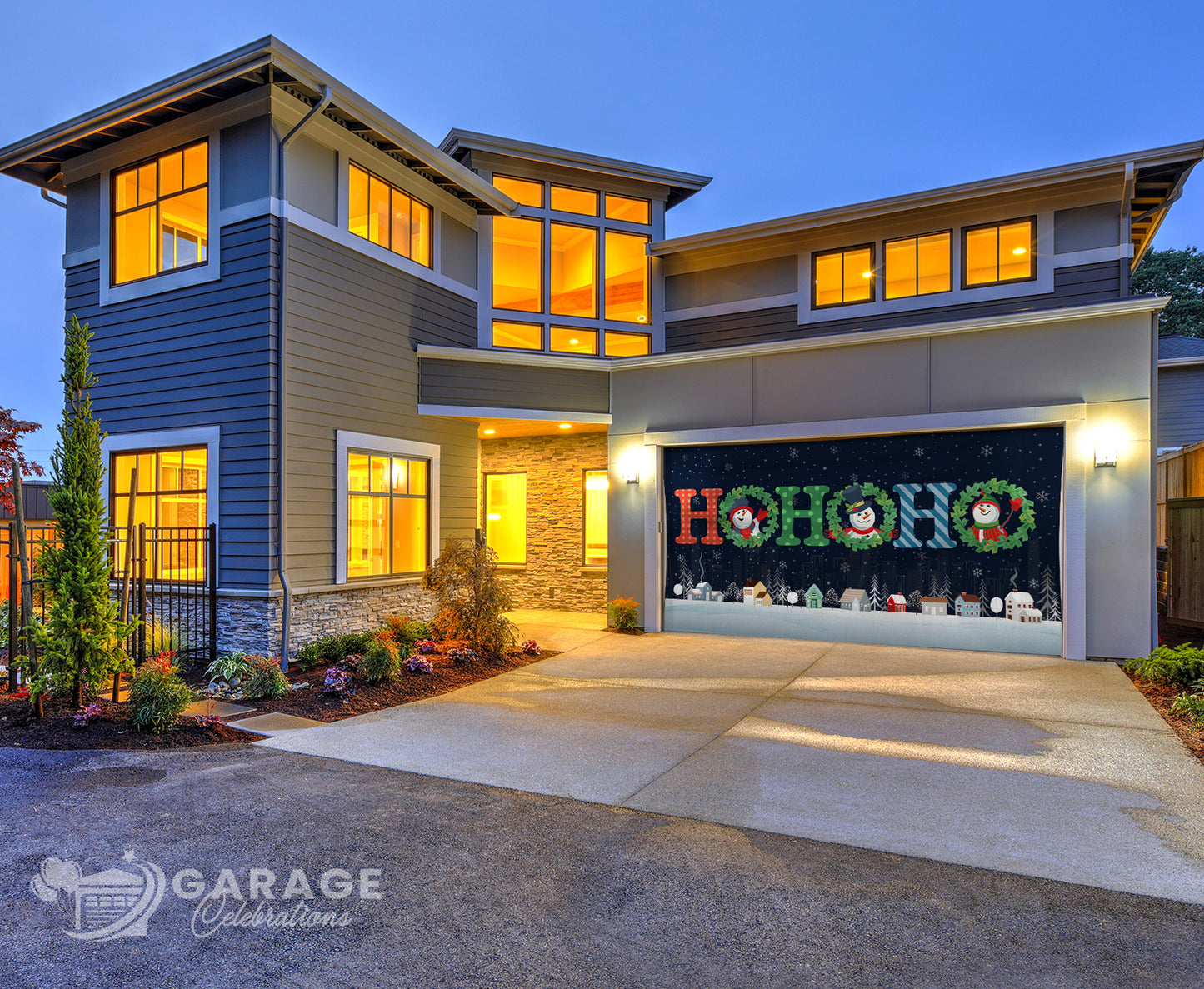 Ho Ho Ho | 2-Car Garage Door Cover