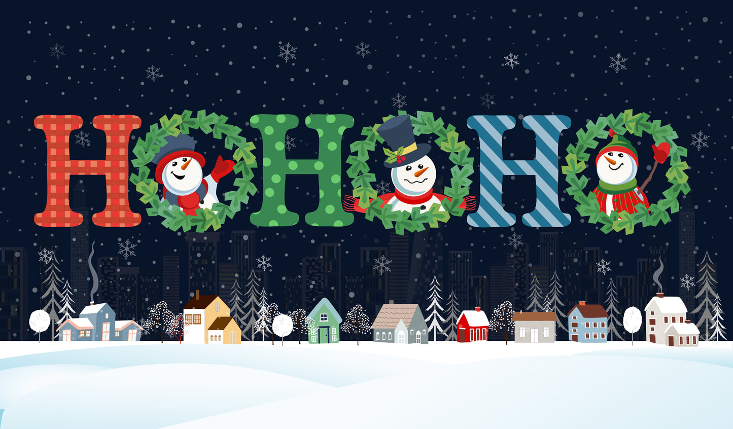 Ho Ho Ho | 2-Car Garage Door Cover