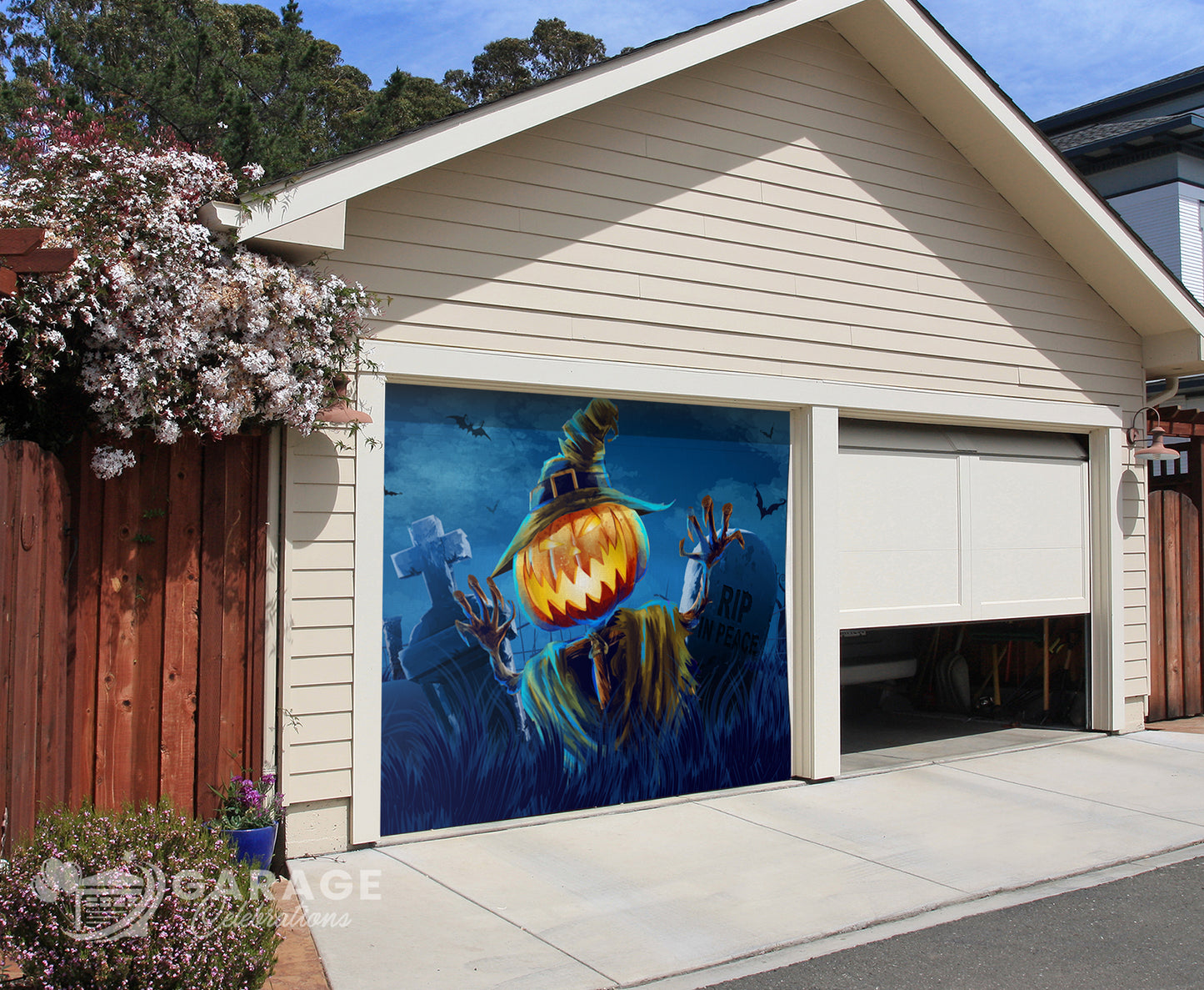 Jack Attack! | 1-Car Garage Door Cover
