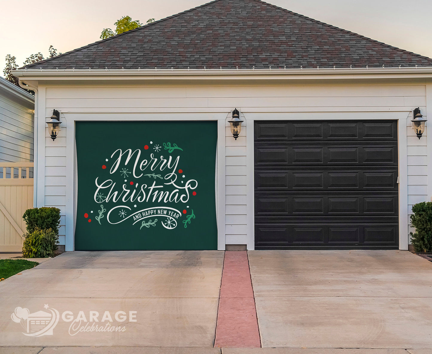 Merry Christmas | 1-Car Garage Door Cover