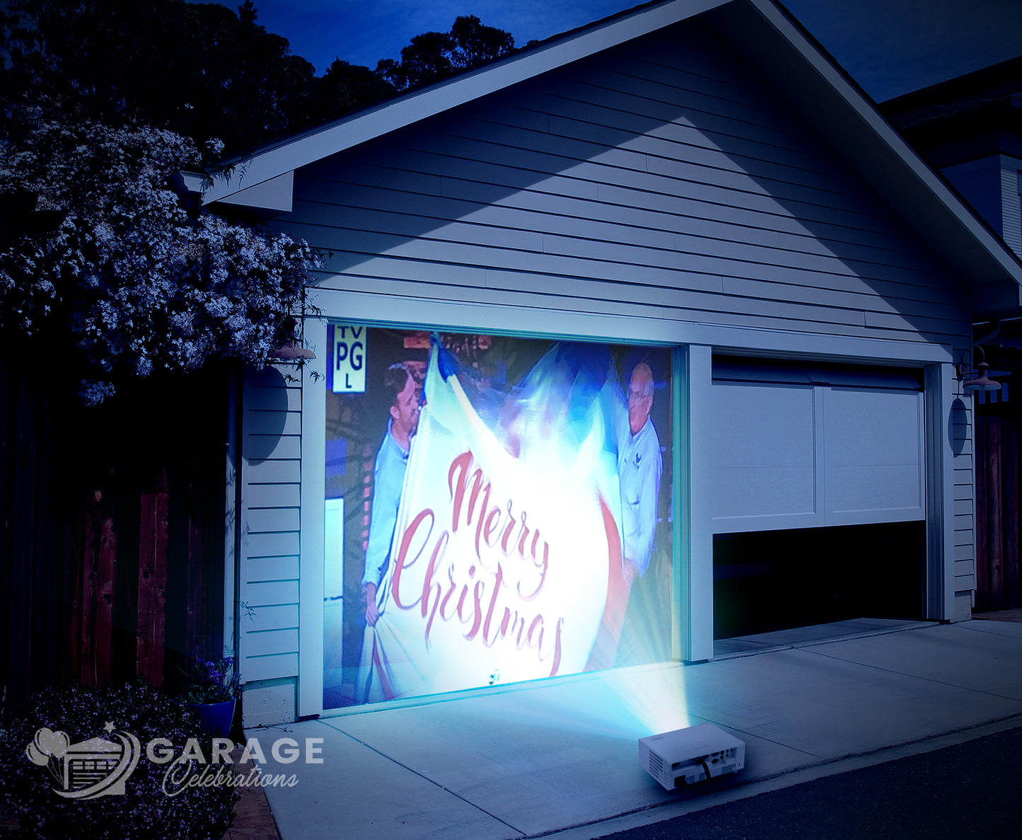 Garage Door Movie Screen | Garage Door Cover
