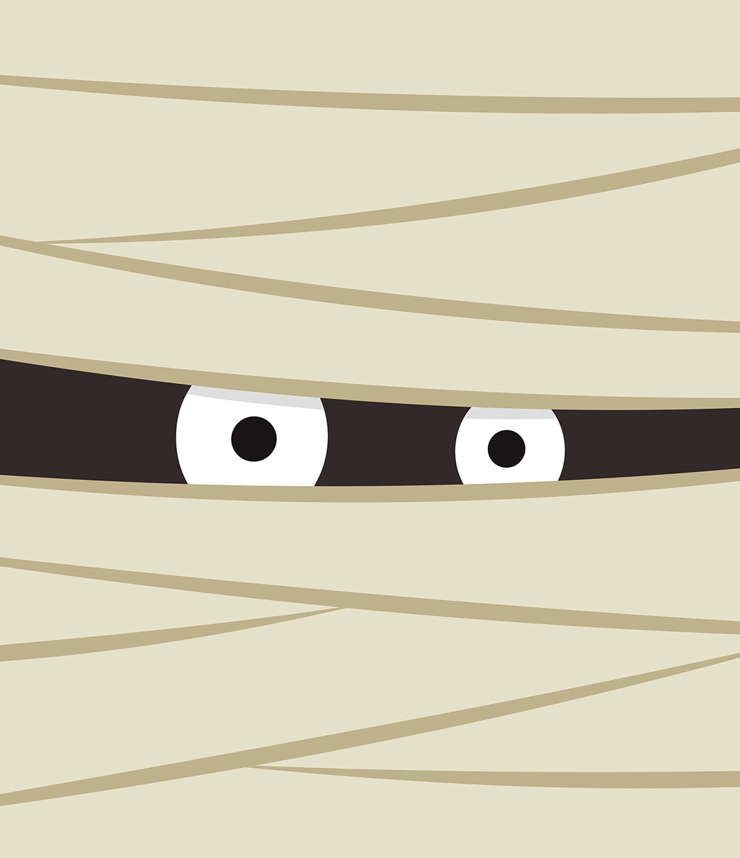 Mummy Eyes | 1-Car Garage Door Cover
