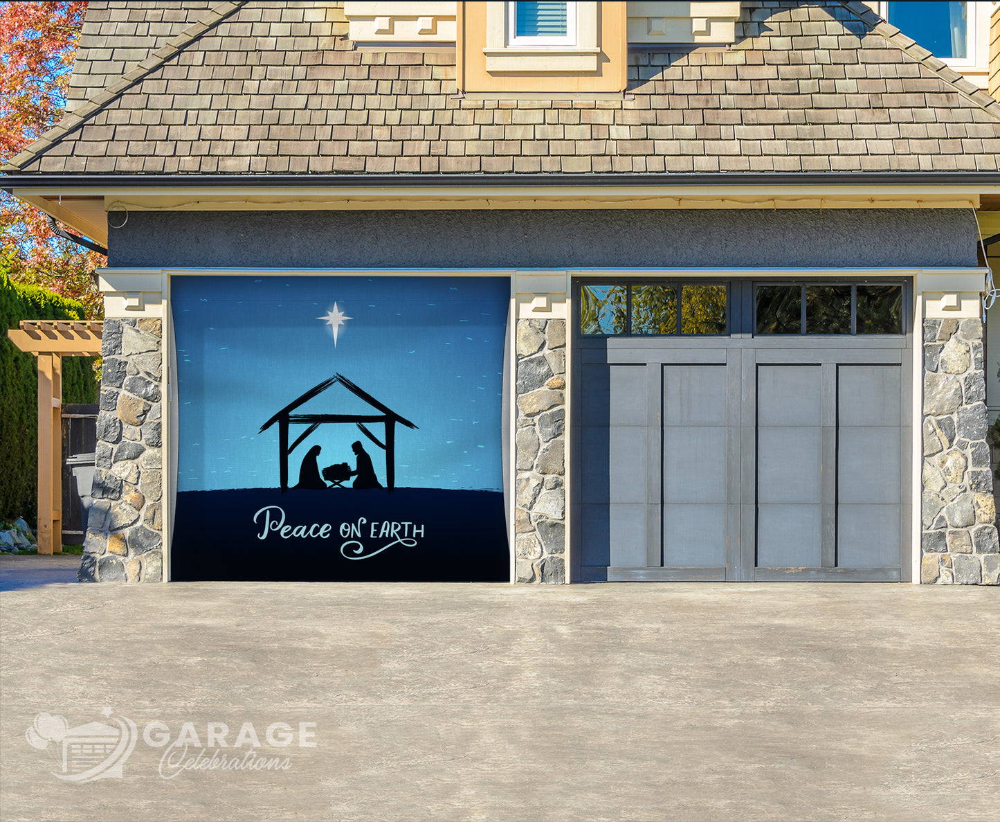 Peace on Earth | 1-Car Garage Door Cover