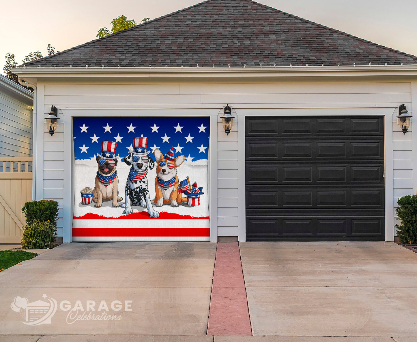 Puppy Pride | 1-Car Garage Door Cover