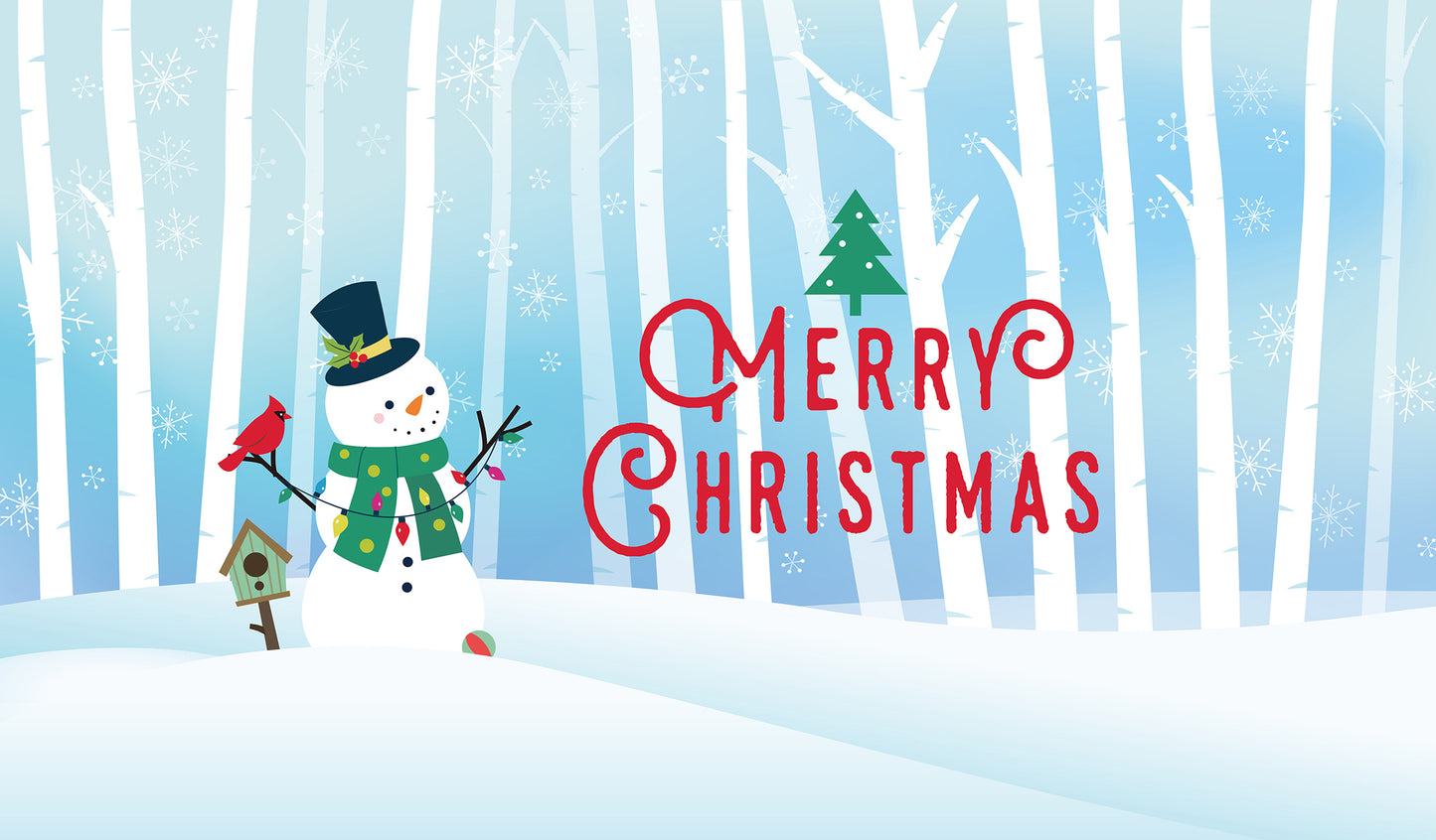 Snowman Christmas | 2-Car Garage Door Cover