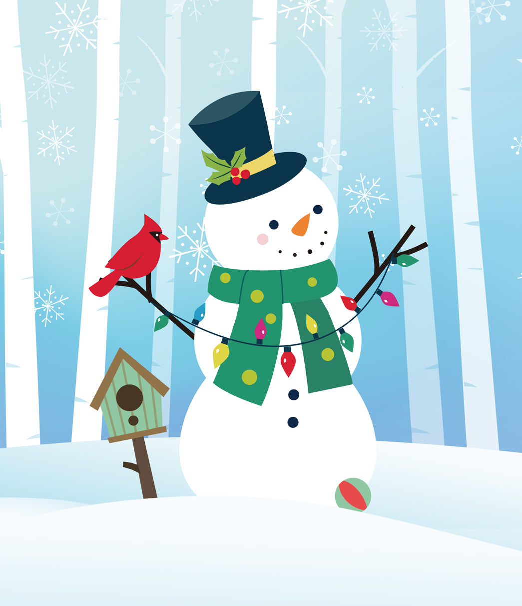 Snowman Christmas | 1-Car Garage Door Cover