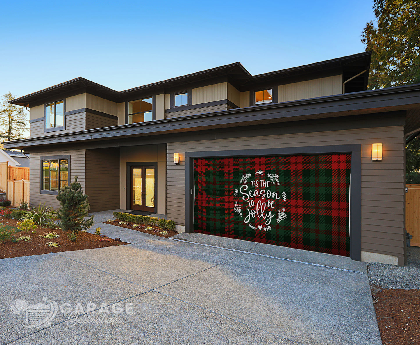 'Tis the Season | 2-Car Garage Door Cover