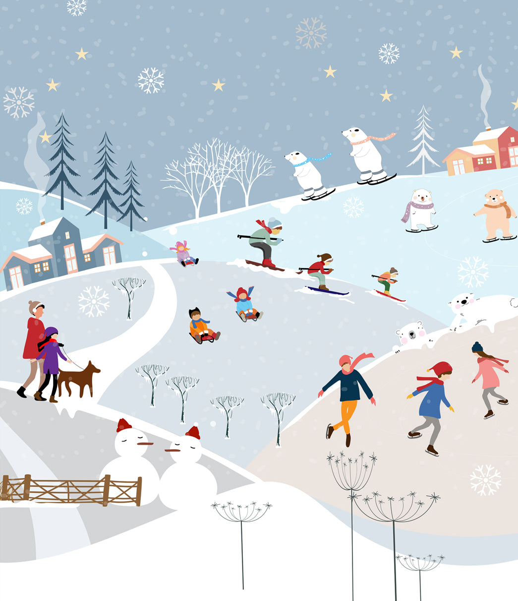 Winter Wonderland | 1-Car Garage Door Cover