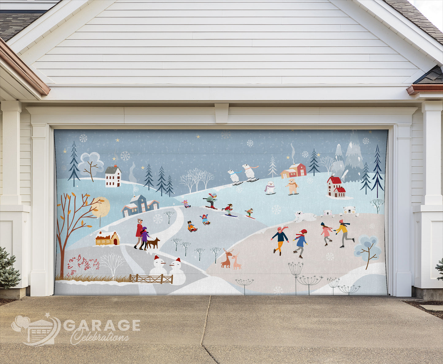 Winter Wonderland | 2-Car Garage Door Cover